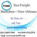 Fret de Shenzhen Port maritime d’expédition à la Nouvelle-Orléans